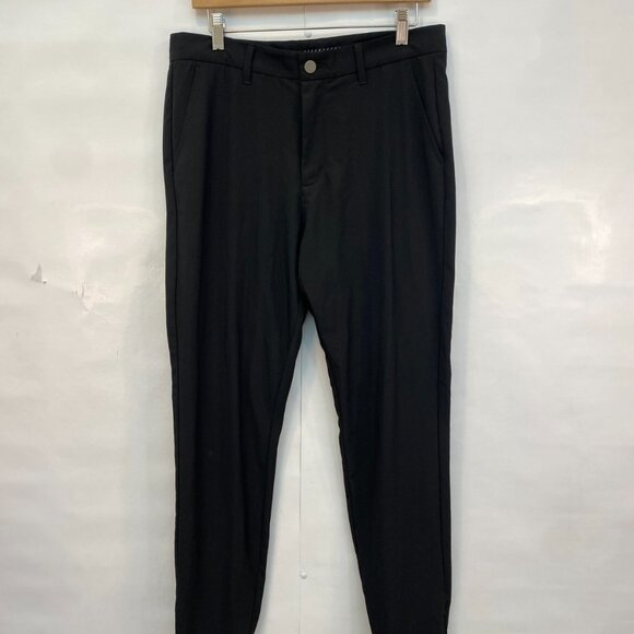 Primo Men's Black Golf Jogger Pant Ankle Zip Athletic Stretch Size 32 Tall - Picture 2 of 8